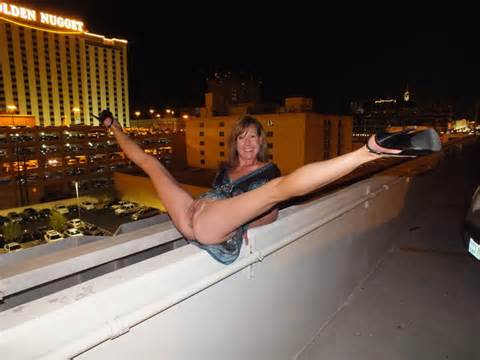 estacionamento no Golden Nugget! um nu em pÃºblico, las vegas, las vegas...