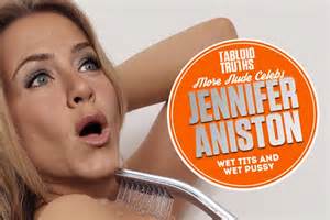 Jennifer Aniston toma uma ducha, peitos molhados e bichano molhado - tablÃ³ide...