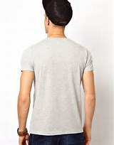 Asos Asos t-shirt com impressÃ£o de Ã­mÃ£ buceta em cinza para homens (Greymarl...