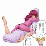 ... pillow_hug pink_hair precure pussy_juice pussy_juice_on_pillow de almofadas