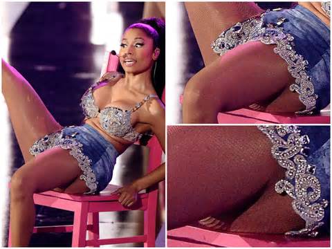 Falso bunda de Nicki Minaj explode no palco! Confira o vÃ­deo...