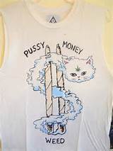 IncrÃ­vel! Potencial PMW Pussy Cat dinheiro erva do tanque t-shirt tamanho pequeno MSRP$...