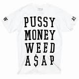T-shirt buceta dinheiro Weed