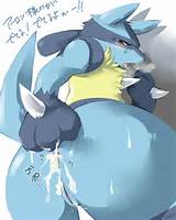 ... dat_ass Chacal kenn lucario open_mouth pixiv pokÃ©mon solo vagina
