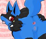corar o rabo from_behind Chacal looking_at_viewer looking_back lucario...