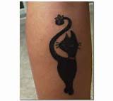 Desenho de tatuagem de gato