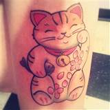 Gato da sorte - tatuagem pussykat Las Vegas