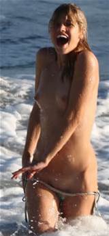 Julie Ordon-Swiss Victoria ' s Secret modelo em Topless no Caribe...