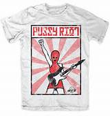 Pussy-Riot-Burst-Fist-logo-Slim-Fit-white-men-t-shirt