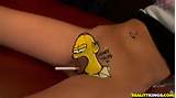 Homer buceta tatuagem de simpson