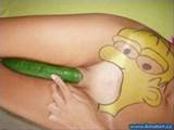 Homer Simpson come um pickle