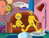 ... lisa_simpson loli marge_simpson mother_and_daughter nua buceta