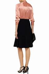 Blusa de buceta-laÃ§o de seda de cetim Mona por Iris & tinta