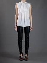 Blusa de arco de Saint Laurent mulher buceta | Oooxe