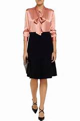 Blusa de buceta-laÃ§o de seda de cetim Mona por Iris & tinta