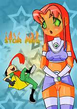 ... buceta no_panties buceta red_hair robin skirt_lift starfire teen_titans