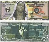 Lil Wayne MILLION DOLLAR Bill de novidade Ã  venda