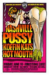 GigPosters.com - na Nashville Pussy - Koffin Kats - boca quente