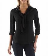 Blusa de laÃ§o feminino buceta - CHEMISIER Womenswear CamaÃ¯eu.