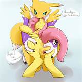 ... a saurian renamon fluttershy friendship_is_magic my_little_pony buceta